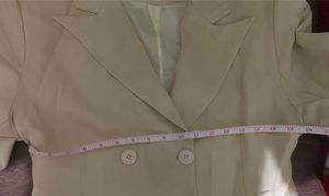 Yellow Double-Breasted Blazer