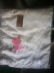 Elegant Floral Embroidered Saree