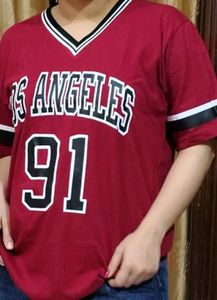 LA 91 Long Sleeve V-Neck Top