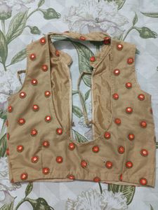 Embellished Sleeveless Ethnic Blouse/Koti
