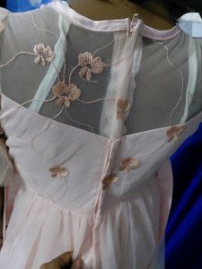 Pretty Pink Floral net frock