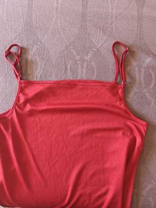 Red Mini Slip Dress