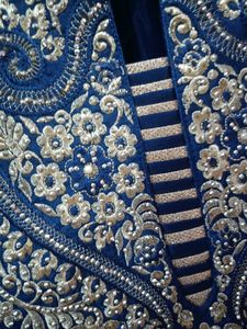Embroidered Blue Anarkali Kurta