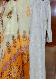 Chikankari Kurta Set With Dupatta