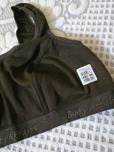 Comfortable Dark Brown Sports Bra
