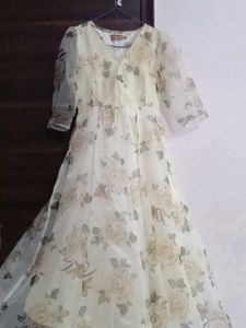 Elegant Floral Print Gown