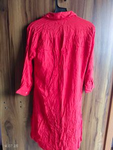 Red High-Low Shirt