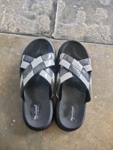 Stylish Black & White Comfort Slides