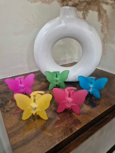 Butterfly Hair Claw Clips Set