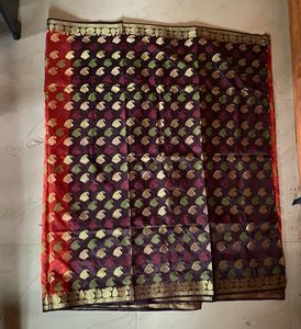 Beautiful Silk Saree with Paisley Motifs