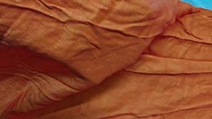 Vibrant Orange Kurta with Embroidery
