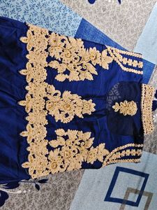 Beautiful Royal Blue Ethnic Gown