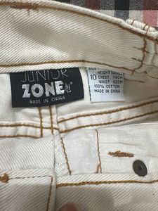 White Denim Shorts