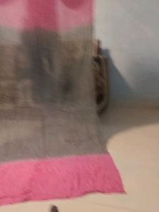 Pink &amp; Grey Ombre Dupatta