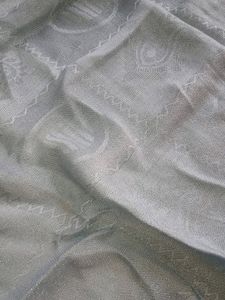 Light Gray With Shimmer Stole