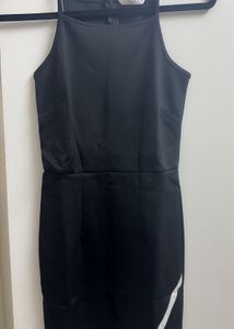 Chic Black Spaghetti Strap Dress