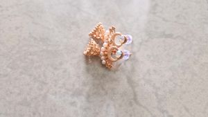 Elegant Jhumka Earrings with Pearls
