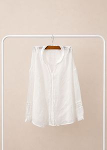 Chic White Sheer Blouse