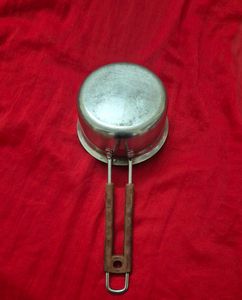 Stainless Steel Saucepan with Wooden Handle