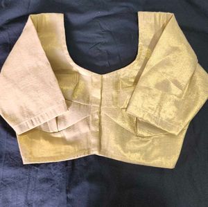Elegant Golden Silk Blouse