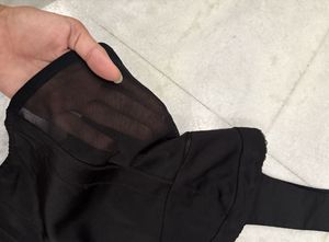 F21 Sheer Black Asthetic Corset Style Top(xs)
