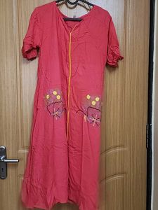 A Line Kurta Without Side Cuts