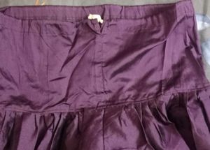 Elegant Purple Kurta Set with Golden Print