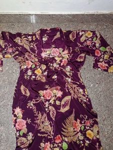 Floral Print  silk suit