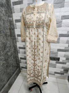 Cream Kurti