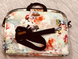 Floral Laptop Bag with Strap