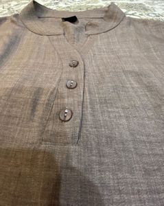 Elegant Brown Kurta and Pants Set