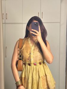 Beautiful Ethnic Yellow Kurta Set