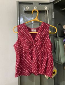 Striped Sleeveless Top