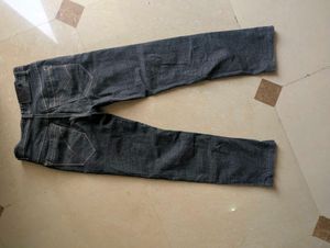 Men's Dark Blue Textured Pants