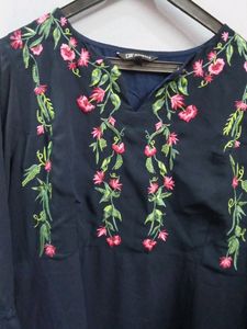 Partywear Midi Length Embroidery Aline Kurta