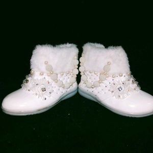 Cute White Baby Shoes