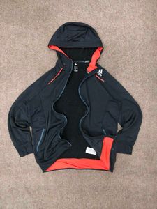 Adidas Black Zip-Up Hoodie Jacket