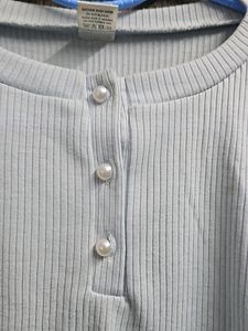 Light Blue Casual Top