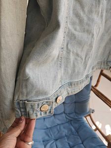 Denim Jacket With Embroidery On Back