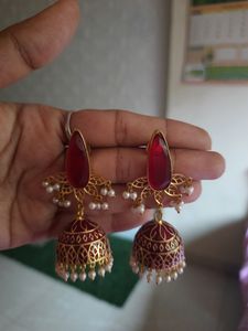 Ethnic Meenakari Jhumka