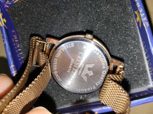 Crestello Gold Mesh Watch