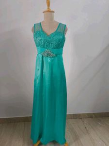 Elegant Teal Maxi Dress