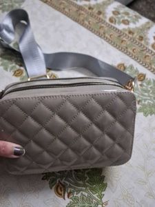Quilted Patent Crossbody Bag