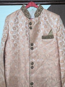 Elegant Peach Sherwani