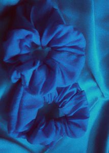 Set of 2 Blue Scrunchies