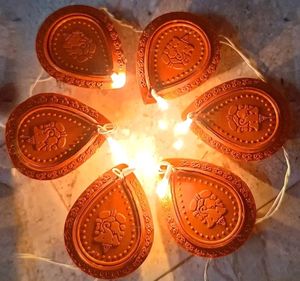 Brown Diya Light 2M Electric 21 Deepak