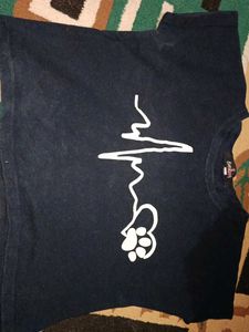 Cute Paw Print Heartbeat T-Shirt