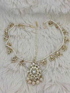 ⚡️Elegant Pearl &amp; Kundan Maang Tikka⚡️