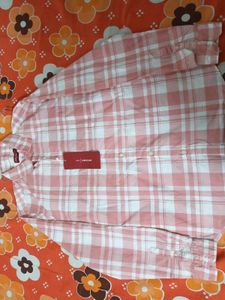 Men's Pink Plaid Shirt