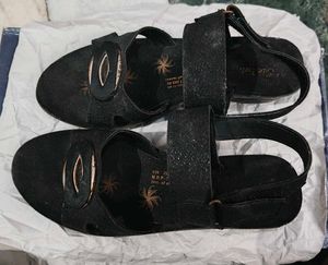 Black Sandals with Adjustable Straps